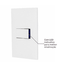 Conjunto Interruptor Simples 10A 4X2 Branco Pial Plus+