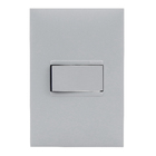 Conjunto Interruptor Simples 10A 4X2 Cinza PIAL Plus+