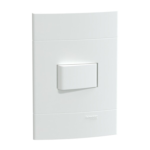 Conjunto Interruptor Simples 10A Branco Lunare UP Schneider