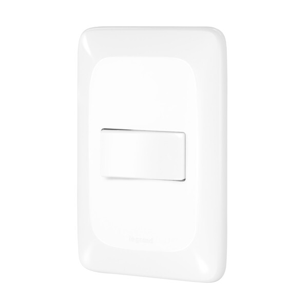 Conjunto Interruptor Simples 10A Branco Pial Pop Legrand