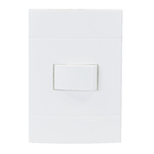 Conjunto de Interruptor Simples 10A Branco Prime Lunare Schneider