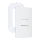 Conjunto de Interruptor Simples 10A Branco Prime Lunare Schneider