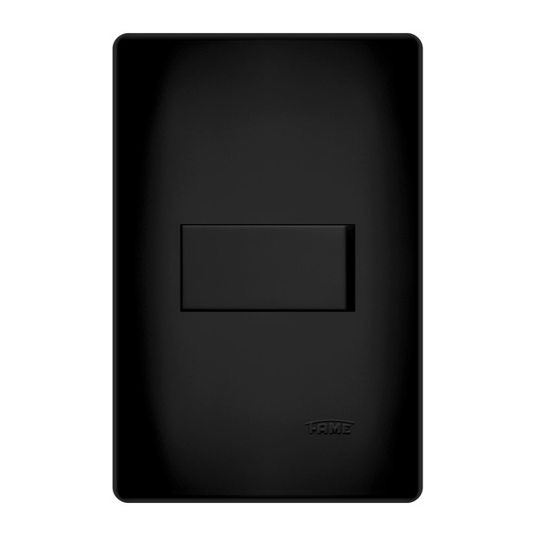 Conjunto Interruptor Simples 16A Habitat Black