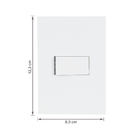 Conjunto Interruptor Simples com Suporte 4x2 ABS Branco Fosco Madrid Lexman