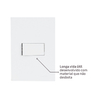 Conjunto Interruptor Simples com Suporte 4x2 ABS Branco Fosco Madrid Lexman