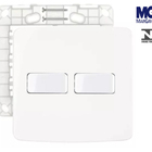 Conjunto Interruptor Simples + Intermediario Margirius B3