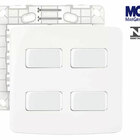 Conjunto Interruptor Simples + Paralelo 4x4 Margirius B3