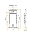 Conjunto Interruptor Simples + Tomada 20a 4x2 Preto Ebony Cle