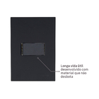 Conjunto Interruptor Simples com Suporte 4x2 ABS Preto Fosco Madrid Lexman