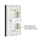 Conjunto Interruptor Simples com Suporte 4x2 ABS Preto Fosco Madrid Lexman