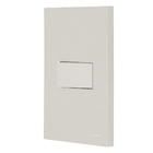 Conjunto Interruptor Simples com Suporte 4x2 ABS Titanium Madrid Lexman