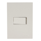 Conjunto Interruptor Simples com Suporte 4x2 ABS Titanium Madrid Lexman