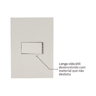 Conjunto Interruptor Simples com Suporte 4x2 ABS Titanium Madrid Lexman