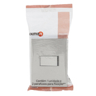 Conjunto Interruptor Simples com Suporte 4x2 ABS Titanium Madrid Lexman