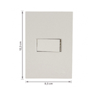 Conjunto Interruptor Simples com Suporte 4x2 ABS Titanium Madrid Lexman