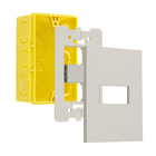 Conjunto Interruptor Simples com Suporte 4x2 ABS Titanium Madrid Lexman