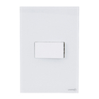 Conjunto Interruptor Simples com Suporte 4x2 Acrílico Branco Madrid Lexman