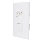 Conjunto Interruptor Simples + Tomada 2P+T 10A Decor Schneider