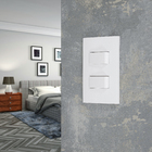 Conjunto Interruptor Simples e Paralelo 10A Branco InovaPro Alumbra
