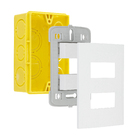 Conjunto Interruptor Simples e Paralelo 10A Branco InovaPro Alumbra