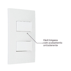 Conjunto Interruptor Simples e Paralelo 10A Branco InovaPro Alumbra