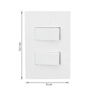 Conjunto Interruptor Simples e Paralelo 10A Branco InovaPro Alumbra
