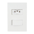 Conjunto Interruptor Simples e Tomada 10A Branco InovaPro Alumbra