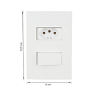 Conjunto Interruptor Simples e Tomada 10A Branco InovaPro Alumbra