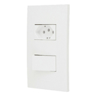 Conjunto Interruptor Simples e Tomada 10A Branco InovaPro Alumbra
