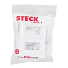 Conjunto Interruptor Simples e Tomada 2P+T 10A 4x2 Branco Stella Steck