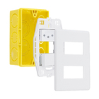 Conjunto Interruptor Simples e Tomada 2P+T 10A 4x2 Branco Stella Steck