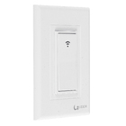 Conjunto Interruptor Simples Inteligente WiFi Branco Líder