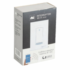 Conjunto Interruptor Simples Inteligente WiFi Branco Líder
