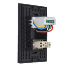 Conjunto Interruptor Touch 1 Pad + Tomada 2P+T 10A  Preto Vetro