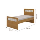 Conjunto Isa Cama + Comoda Infantil Quarto De Criança Nature