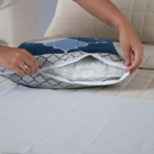 Conjunto Jacquard Pezeira dupla Face King 5 Peças Azul