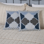 Conjunto Jacquard Pezeira dupla Face King 5 Peças Azul