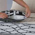 Conjunto Jacquard Pezeira dupla Face King 5 Peças Preto