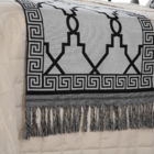 Conjunto Jacquard Pezeira dupla Face Queen 5 Peças Preto