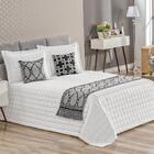 Conjunto Jacquard Pezeira dupla Face Queen 5 Peças Preto