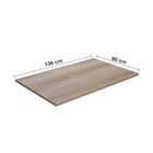 Conjunto Jade Flex 1,36m Tampo Laminado Com 6 Cadeiras Preto