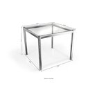 Conjunto Jantar 4 Cadeiras Reno Cromado/branco