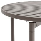 Conjunto Jardim 1 Mesa Ø130cm 4 Cadeiras Com Braços 1 Ombrelo