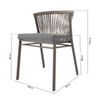 Conjunto Jardim 1 Mesa Ø130cm 4 Cadeiras Sem Braços 1 Ombrelo