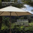 Conjunto Jardim 1 Mesa Ø130cm 4 Cadeiras Sem Braços 1 Ombrelo