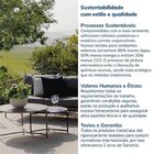 Conjunto Jardim 1 Sofá 1 Poltrona 1 Mesa Baixa 1 Mesa Centro