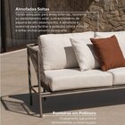 Conjunto Jardim 1 Sofá 1 Poltrona 1 Mesa Baixa 1 Mesa Centro