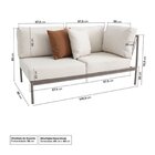 Conjunto Jardim 2 Chaise 1 Sofá 1 Puff 1 Mesinha 1 Champanhei