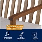 Conjunto Jardim Banco E Mesa Auxiliar Madeira Maciça Gurupi C