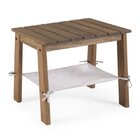 Conjunto Jardim Banco E Mesa Auxiliar Madeira Maciça Gurupi C